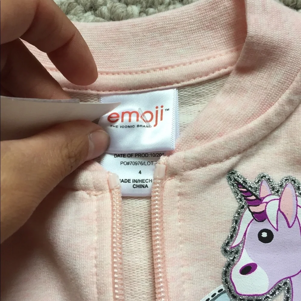 Girls Emoji‎ Sweatshirt Size 4